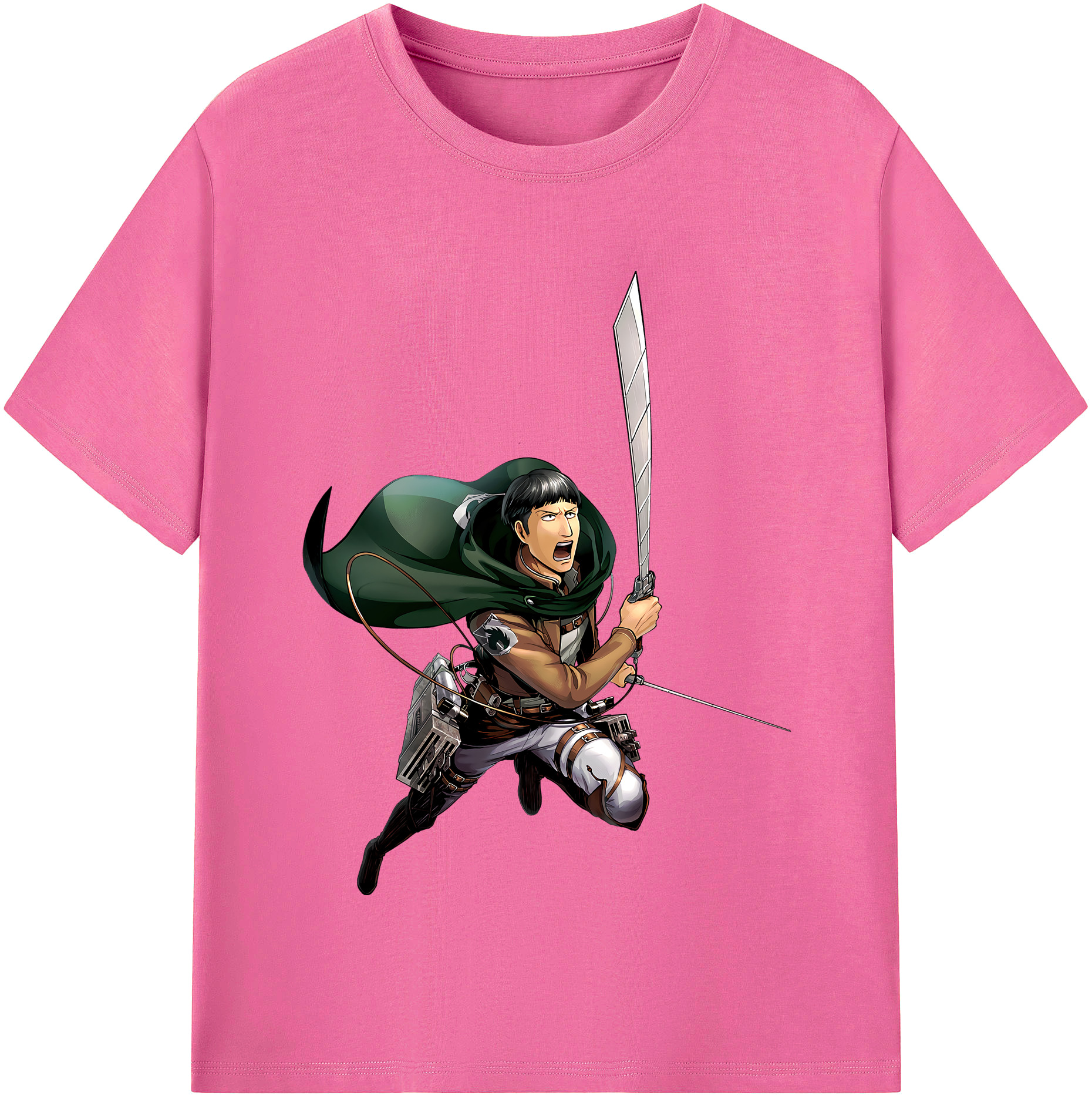 （画像用） 進撃の巨人 Attack on Titan レディースカジュアルプリントTシャツ（綿100％）
